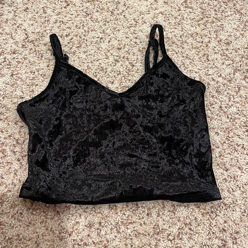 Forever 21 Black Velvet Tank